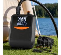 Electric Paddle Board Pump Rechargeable, 20PSI SUP Pump 6000mAh Paddleboard Pumps with Inflation & Deflation, Auto-Off for Stand Up Paddle Boards, Car Tires, Boats, Surfing Kite, Tent (Black)