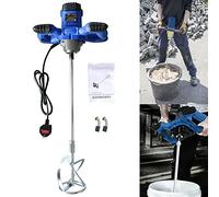 Electric Paddle Mixer to Mix Motar, Plaster, Cement, Concrete, Paint, Resin, Adhesives - 2600W, Portable Drill Mixer, M14 Mixing Rod, 120mm Diameter Stirrer, Adjustable 6 Speed