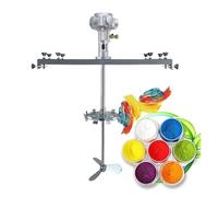 Electric Paint Bracket Mixer, Paint Mixer Machine Portable Commercial Ton Paint Stirring Machine with Support Hanger(B)
