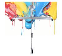Electric Paint Bracket Mixer, Paint Mixer Machine Portable Commercial Ton Paint Stirring Machine with Support Hanger(A)