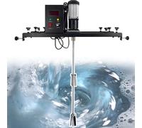 Electric Paint Mixer, 980W Commercial IBC Drum Agitator, Efficient Ink Dissolver with Support Hanger for Professional Paint Mixing