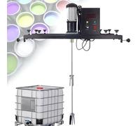 Electric Paint Mixer Commercial Container Machine with Support Hanger Stainless Steel Rod & Blade Folding Propeller for Ink Dissolver