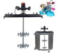 Electric Paint Mixer Stirring Machine Commercial 3280W Container Machine with Support Hanger and Folding Propeller Mixing for Ink Dissolver