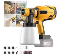 Electric Paint Sprayer, Corded, Multiple Nozzles and Adjustable Spray Patterns for Furniture, Cabinets, Walls, Fences, Garden Chairs, DIY Home Improvement