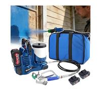 Electric Paint Sprayer Without air of 1,7 l: high Pressure Wireless Spray Machine with 6 speeds, Professional Gun of 650 w for Furniture.