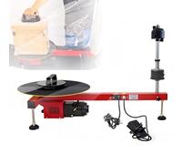 Electric Pallet Wrapping Machine, Automatic Tension Packaging Tool with Turntable, Compatible with Stretch Film for Logistics and Factories