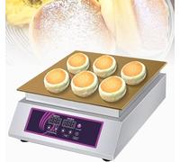 Electric Pancake Maker, Commercial Non-Stick Souffle Maker Machine, Stainless Steel Muffin Maker,30-240℃ Temp Control, For Home Kitchen Restaurant Bakery Leisure Snack Bar