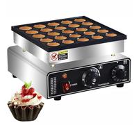 Electric Pancake Maker with Temperature Control and Timer for Homemade Crepes and Waffles