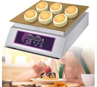 Electric Pancake Souffle Maker, 60-240°C Non-Stick Double Head Baker Machine for Souffle, Pancakes, Muffins, Waffles