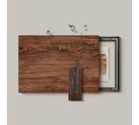 Electric Panel Box Cover Decorative 3D Sandstone Wall Art Frameless | Electricity Meter Box Decorative Painting with Horizontal Sliding Access for Entryway, Dining Room(F,W50xH45cm(fits≤35x25cm))