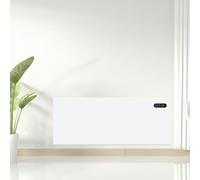 Electric Panel Heater for Home or Office - Wall Mounted or Portable Freestanding with Touchscreen Timer, Remote Control Open Window Detection & Thermostat (2000W White, 52x403x955mm)