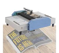 Electric Paper Folding Machine, Automatic Booklet Stapler with 5-Position Thread Type, A3 Binding & Creasing Machine for Efficient Document Organization in Home, School, Office