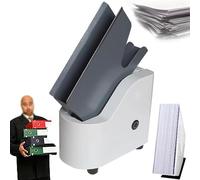 Electric Paper Jogger, Commercial Paper Finisher, 18,000rpm Desktop Sorter with Static Removal, A4/A5/A6 Compatible, 500-sheet Bin, Automatic Paper Sorting Machine for Office