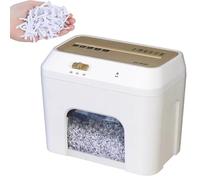 Electric Paper Shredder, 130W Vertical 5-Sheet Shredder, Low Noise with Visual Window, 5L Pullout Bin, Ideal for Home and Office Use
