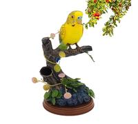 Electric Parrot Figure Toy - 21x15x13cm Voice Controlled Electronic Parrot, Battery Powered Realistic Animal | Interactive Desk Home Office Decoration For Kids Birthday Gift Entertainment
