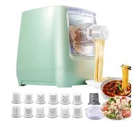 Electric Pasta Maker, 260W Automatic Noodle Press Machine, 2 in 1 for Making Spaghetti, Noodles, Dumpling Skin, Includes 13 Molds, Save Time and Energy
