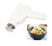 Electric Pasta Maker, 40W 304 Stainless Steel Cordless Handheld Automatic Noodle Maker Machine for Home Homemade Pasta Spaghetti Sausage Making (White)