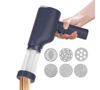 Electric Pasta Maker, 40W Handheld with 6 Discs, Portable Noodle Machine, Automatic with Measuring Cup