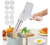 Electric Pasta Maker - Handheld Automatic Noodle Maker with 10 Pasta Discs for Homemade Spaghetti, Portable Kitchen Appliance 220V