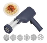 Electric Pasta Maker Machine: 6 Different Homemade Molds, Noodle Cutter With Press, Hand Held Electric Noodle Machine, Noodle Maker Cutter | Past Making Machine