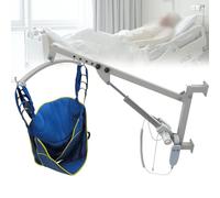 Electric Patient Lift for Home Use, Wall-Mounted Hoist with Remote Control & 330lbs Capacity, Sling Assist Device for Elderly and Disabled Care