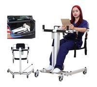 Electric Patient Lift Transfer Chair, Foldable for Home Use, Portable for Car, Height and Width Adjustable for Disabled Care
