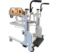 Electric Patient Lift Wheelchair with 180° Split Seat for Elderly, Paralyzed Transfer, Home and Bathroom Transport Aid