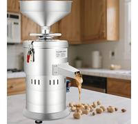 Electric Peanut Butter Maker Machine, 1100W Electric Nut Grain Grinder, 33lb/h Stainless Steel Commercial Kitchen Sesame Sauce Grinder for Almonds, Cashews and Groundnut, Dual Grinding Modes