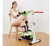 Electric Pedal Exerciser with Motorized Stepper - Portable Leg and Arm Rehabilitation Bike for Elderly, LCD Display Monitor