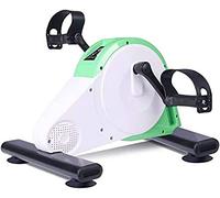 Electric Pedal Pedal Exerciser,Exercise Pedals for Seated Leg and Arm Workout,Sitting Mini Cycle Foot Peddler Low Impact, Portable, Slim Design for Office Desk,Green Mini Exercise Bike Stepp,
