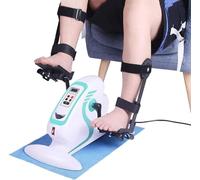 Electric Pedal Portable Exercise Bike Stepper Fitness Motorized Electric Mini Exercise Bike,with LCD Display Fitness Pedal Cycle Exerciser,for Elderly, Leg and Arm Exercises,