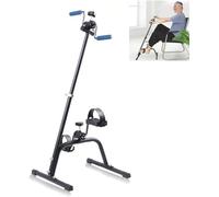 Electric Pedal Portable Mini Exercise Bike Stepper Folding Arm and Leg Pedal Exerciser - Mini Exerciser Bike Fitness Cycling Adjustable Resistance Home Fitness Equipment,
