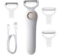Electric Peeler Fruits and Vegetables, Electric Potato Peeler Fruits and Egetables Handheld USB Rechargeable Potato Egetable, for Kitchen with 3 Stainless Steel Heads