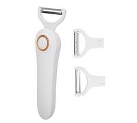 Electric Peeler, Handheld USB Rechargeable Fruit Vegetables Peeler with 3 Cutter Heads, Unique 3 in 1 Electric Potato Peeler for Kitchen Carrot Potato Cucumber Tomatoes