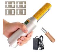 Electric Peeler with Replaceable Blades & Fork for Sugarcane, Coconut, Pumpkin, Pineapple - Automatic Vegetable Scraping Tool
