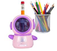 Electric Pencil Sharpener - Astronaut Pencil Sharpener, Kids Classroom Stationery | Battery Operated Pencils Sharpenr for Colored Pencils, Auto-Stop Electric Pencl Sharpenr for Children