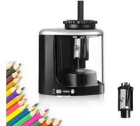 Electric Pencil Sharpener, Pencil Sharpener with Container, Battery Powered