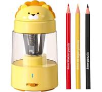 Electric Pencil Sharpener, Rechargeable Auto-Stop Sharpener for #2 and Colored Pencils, Portable Kids Safe Sharpener for School Classroom, Home Office Art Supplies