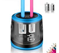 Electric Pencil Sharpeners, USB and Battery Mains Power, ARPDJK 2 Hole Heavy Duty Electronic Automatic Desktop Pencil Sharpener with Big Container for Kids Artist, Home Classroom and Office
