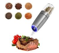 Electric Pepper Grinder, Gravity-Activated Sensor salt and pepper grinder mills Auto Grinding Salt Pepper Machine Set With Blue LED Lights