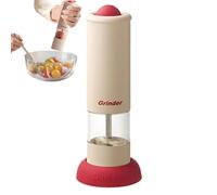 Electric Pepper Grinder, Pepper Grinder - Automatic Black Pepper and Salt Grinder - Portable Refillable Seasoning Grinder with Adjustable Coarseness, Multifunctional Gadget for the B