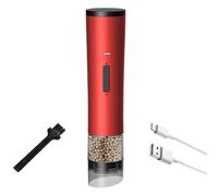 Electric Pepper Mill - 9.1 X 2.0 X 2.0 Inch Portable Automatic Pepper Mill with 1200mAh Rechargeable Battery, Salt Mills with Adjustable Ceramic Rotor Pim Grinder
