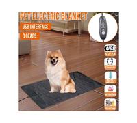Electric Pet Heating Dog Cat Bed Warmer 3 Mode Waterproof Carpet Usb Blanket Bed