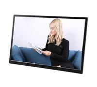 Electric Photo Frame Black 1080P Multifunctional 17in Digital Picture Ultra Thin With Bracket Remote Control For Family Exquisite Visual Experience
