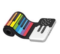 Electric Piano 49 Keys Digital Keyboard Inner Drum Model Function Electronic Hand Roll Piano USB Input MIDI Out Soft Silicone