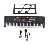 Electric Piano 61 Key Electronic Keyboard Piano Dual Speaker 16 Tones 10 Rhythms 6 Demo With Microphone And Music Score