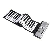 Electric Piano 61 Key Hand Rolled Piano With Speaker Beginner Instrument Silicone Folding Electronic Keyboard