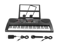 Electric Piano 61 Keys Digital Piano Keyboard With Micorphone Music Stand Full-Size Keys