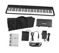 Electric Piano Folding Keyboard Piano 88 Key Full Size Foldable Electronic Organ Builtin Stereo Speakers 129 Tones 128 Rhythms(UK)