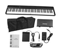 Electric Piano Folding Keyboard Piano 88 Key Full Size Foldable Electronic Organ Builtin Stereo Speakers 129 Tones 128 Rhythms(US)
